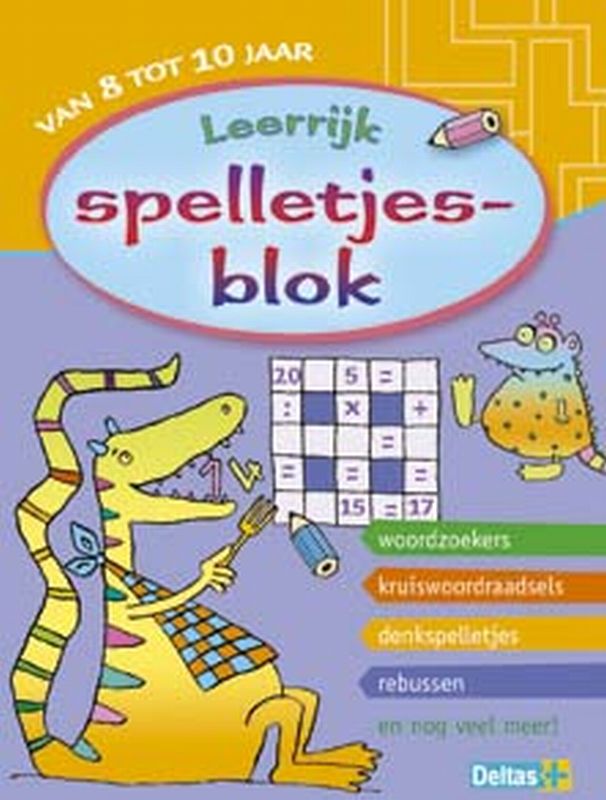Omslag van Leerrijk spelletjesblok 8-10 j