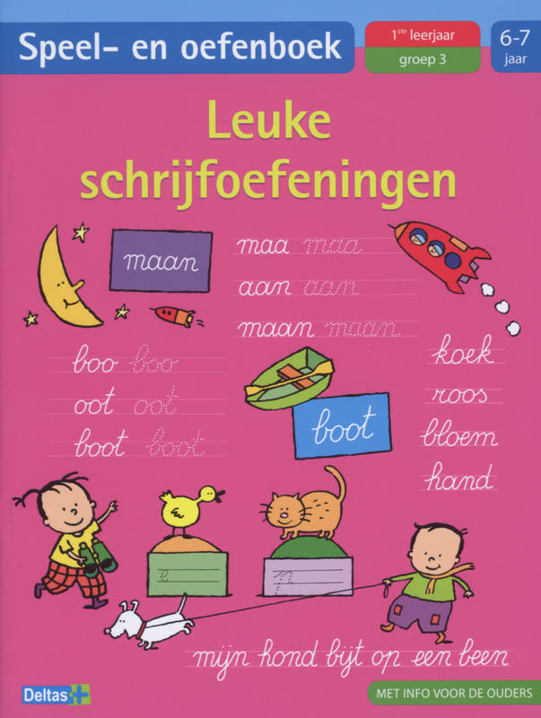 Omslag van Leuke schrijfoefeningen (6-7 jaar)