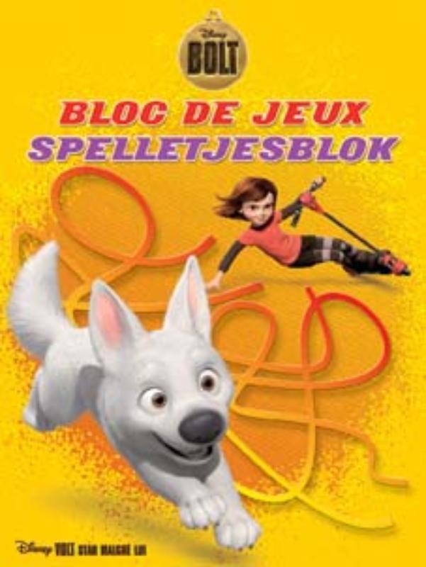 Omslag van Disney spelletjesblok Bolt / Disney bloc de jeux Volt
