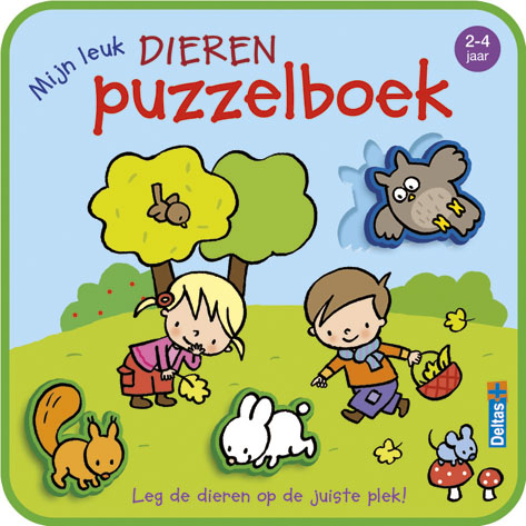 Omslag van Mijn leuk dieren puzzelboek 2-4 jaar