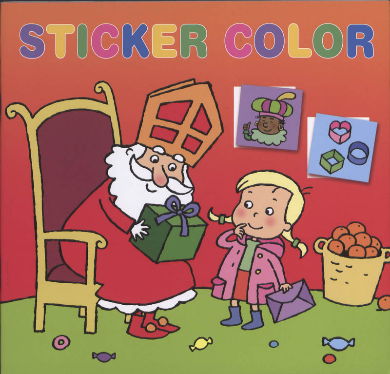 Omslag van Sinterklaas Sticker Color / Saint-Nicolas Sticker Color