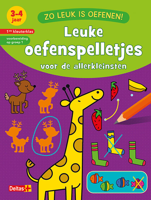 Omslag van Leuke oefenspelletjes voor de allerkleinsten (3-4 j.)