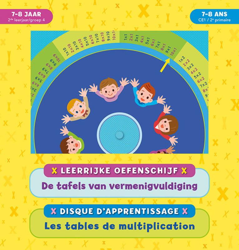 Omslag van Leerrijke oefenschijf - De tafels van vermenigvuldiging (7-8 j.) / Disque d'apprentissage - Les tables de multiplication (7-8 a.)