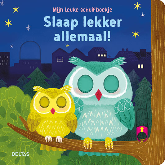 Omslag van Mijn leuke schuifboekje, Slaap lekker allemaal!