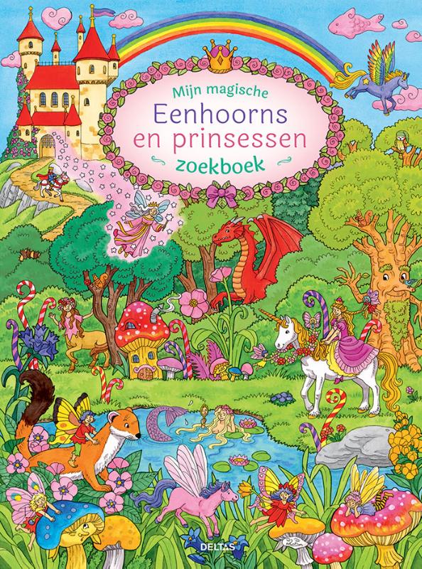 Omslag van Mijn magische eenhoorns en prinsessen zoekboek