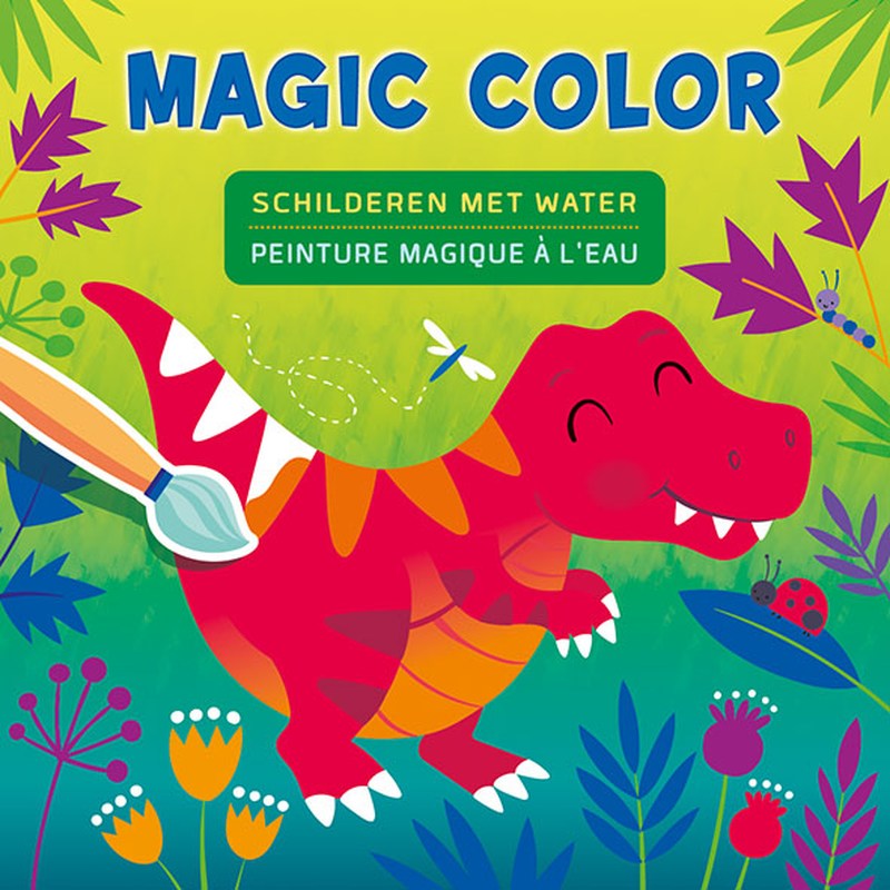 Omslag van Dino Magic Color schilderen met water / Dino Peinture magique à l'eau