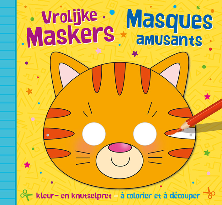 Omslag van Vrolijke maskers - kleur- en knutselpret (4+) / Masques amusants – à découper et à colorier (4+)