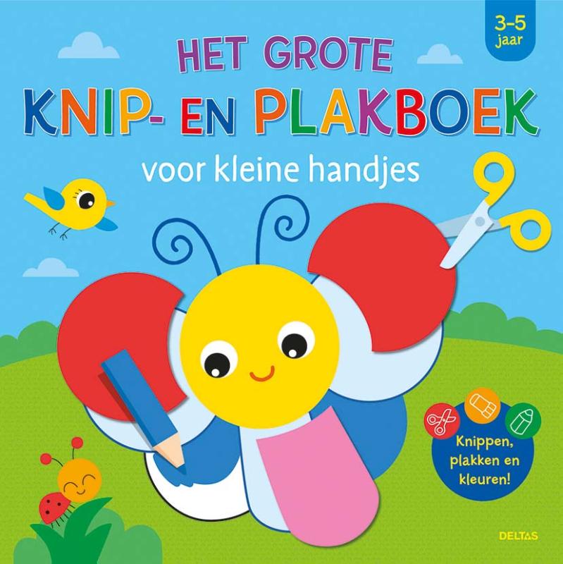 Omslag van Het grote knip- en plakboek voor kleine handjes (3-5 j.)