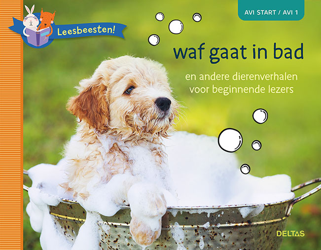 Omslag van Leesbeesten! Waf gaat in bad