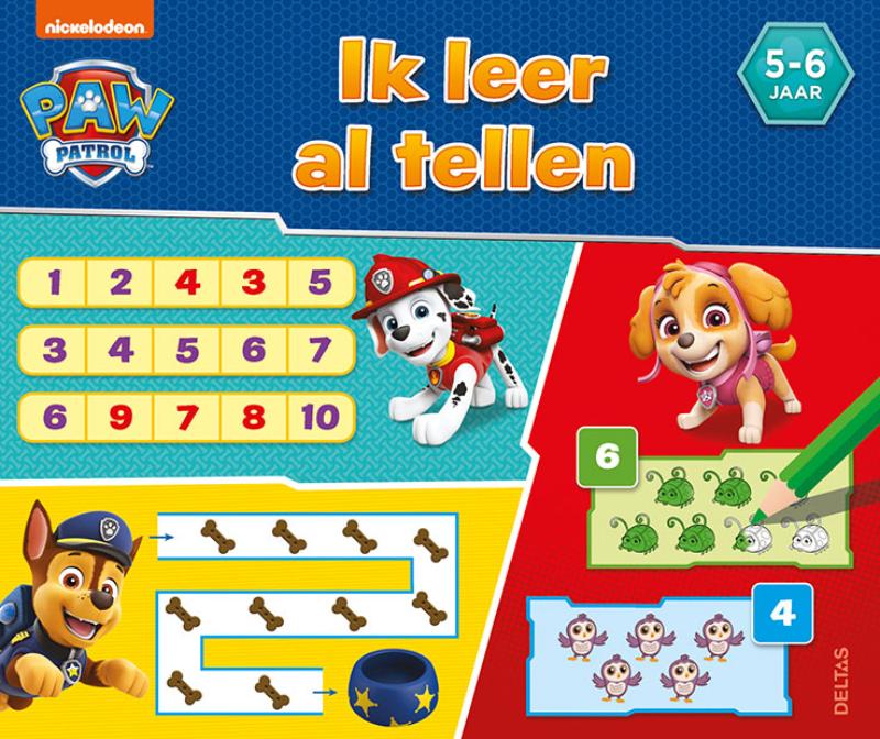 Omslag van PAW Patrol Ik leer al tellen (5-6 j.)