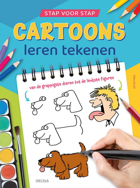 Omslag van Stap voor stap cartoons leren tekenen