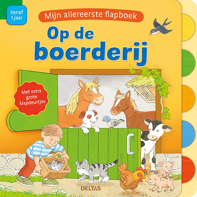 Omslag van Mijn allereerste flapboek - Op de boerderij
