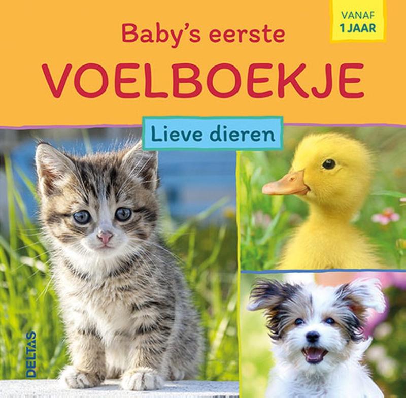 Omslag van Baby's eerste voelboekje - Lieve dieren