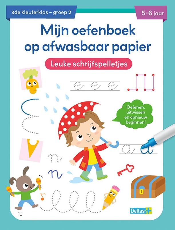 Omslag van Leuke schrijfspelletjes 5-6 jaar