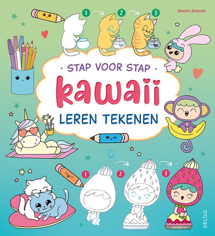 Omslag van Stap voor stap kawaii leren tekenen