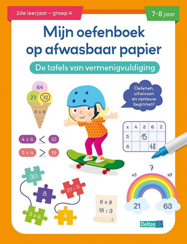 Omslag van De tafels van vermenigvuldiging 7-8 jaar