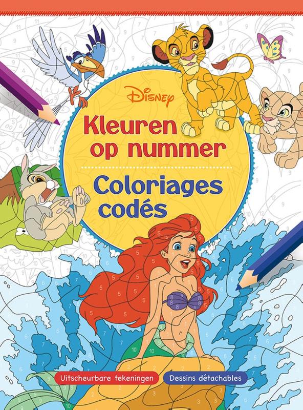 Omslag van Disney Kleuren op nummer / Disney - Coloriages codés