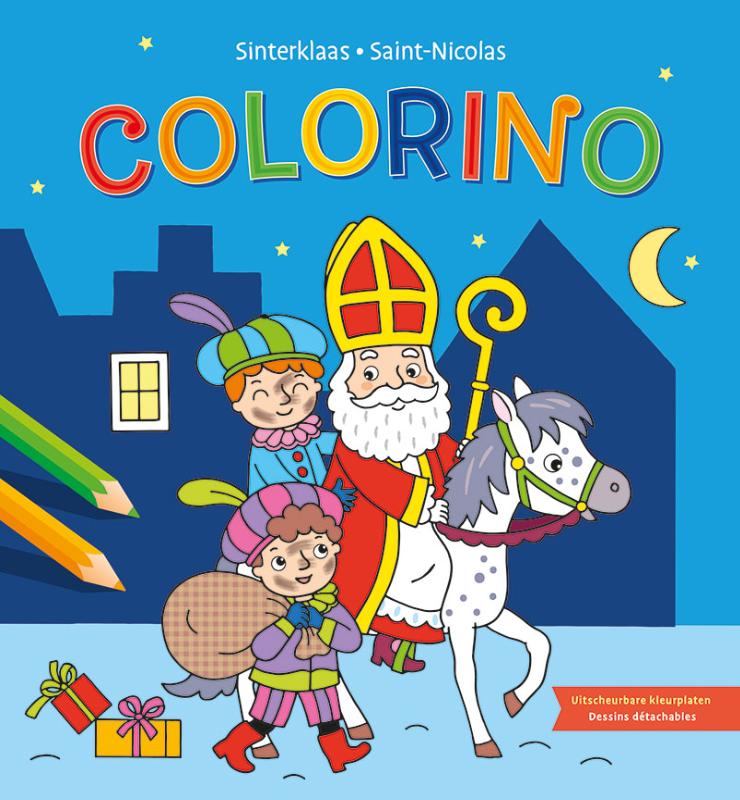 Omslag van Sinterklaas kleurblok / Saint-Nicolas bloc de coloriage