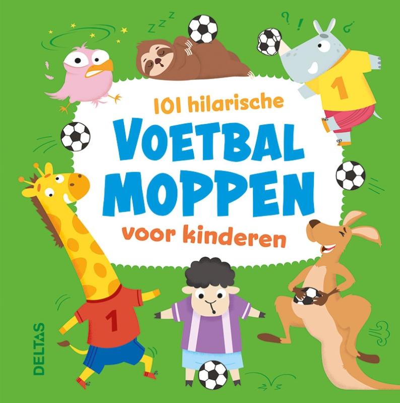 Omslag van 101 hilarische voetbalmoppen voor kinderen