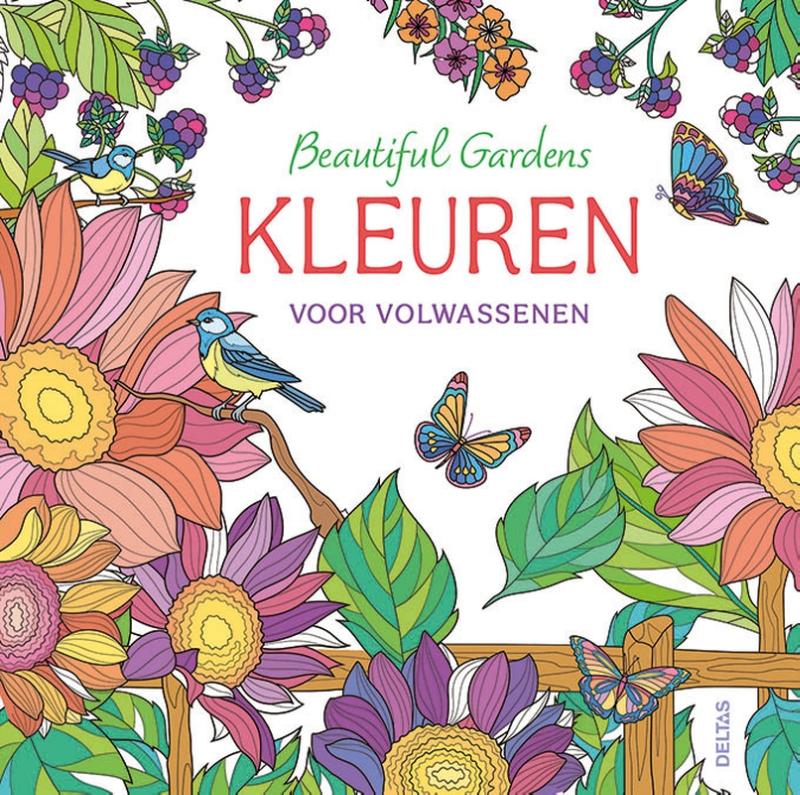 Omslag van Beautiful Gardens Kleuren voor volwassenen