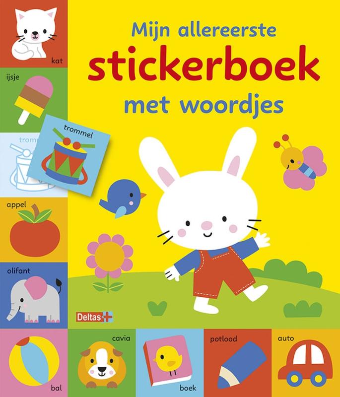 Omslag van Mijn allereerste stickerboek met woordjes
