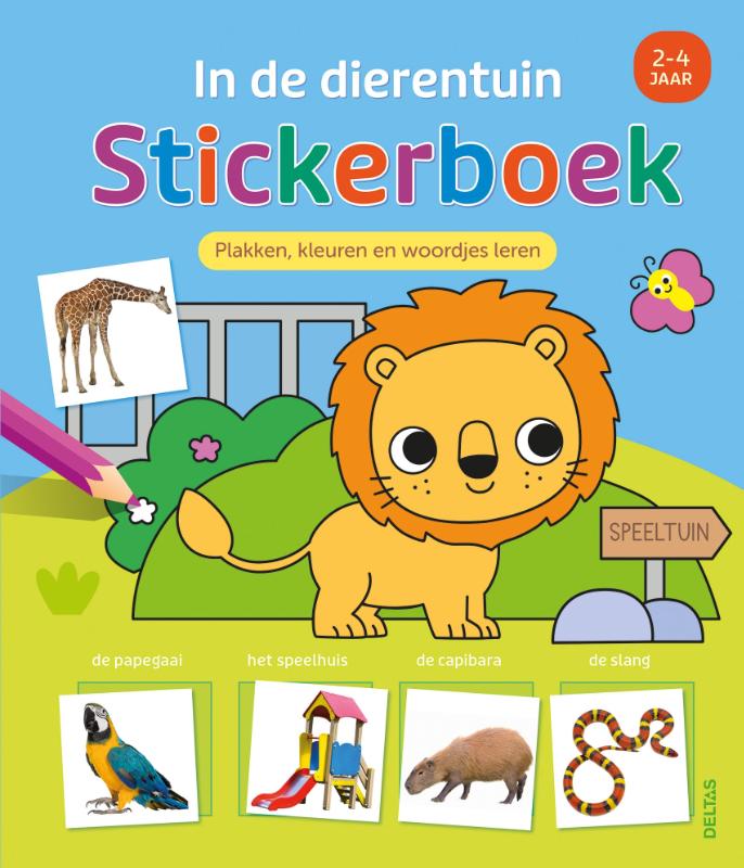 Omslag van In de dierentuin Stickerboek