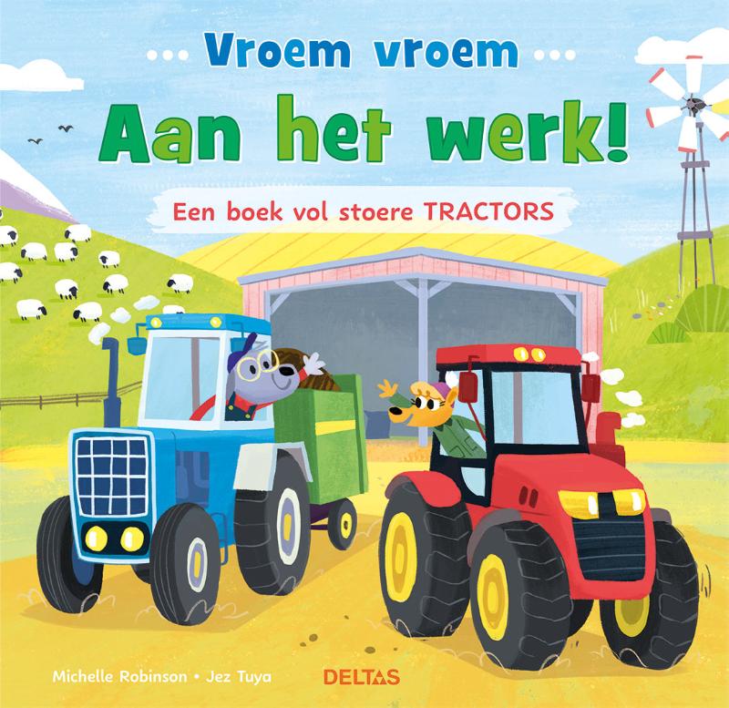 Omslag van Vroem vroem - Aan het werk! Een boek vol stoere tractors