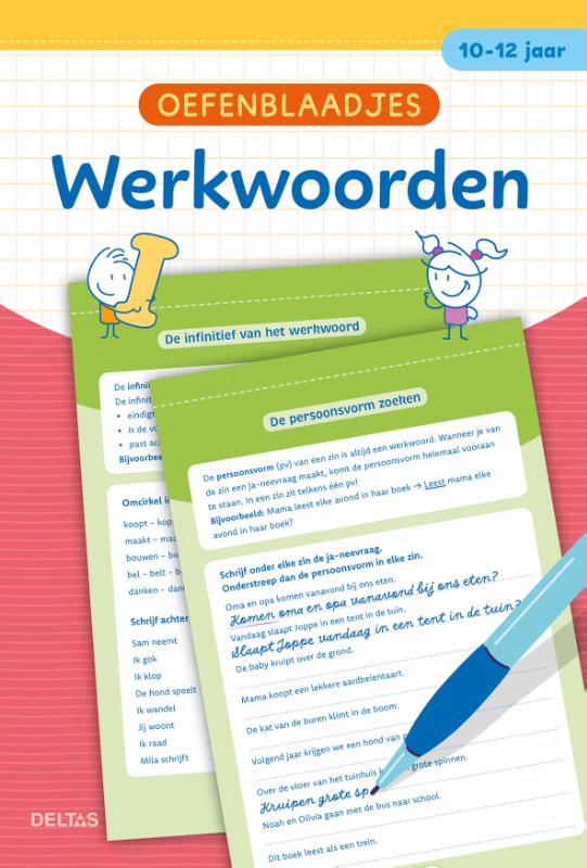 Omslag van Oefenblaadjes - Werkwoorden (10-12 j.)