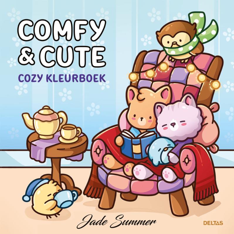 Omslag van Comfy & Cute - Cozy kleurboek Jade Summer