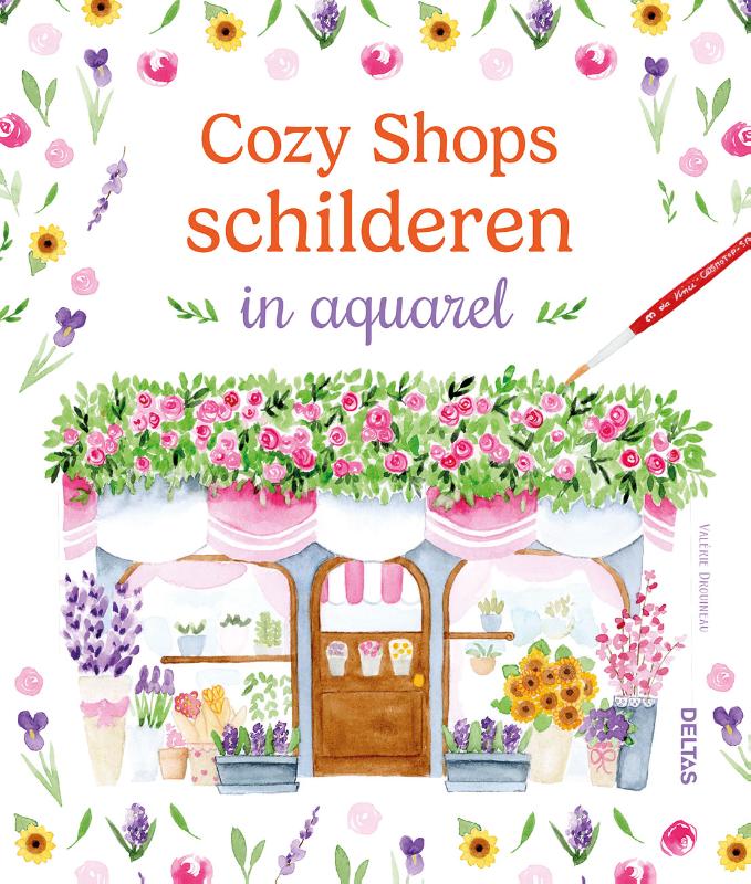 Omslag van Cozy Shops schilderen in aquarel