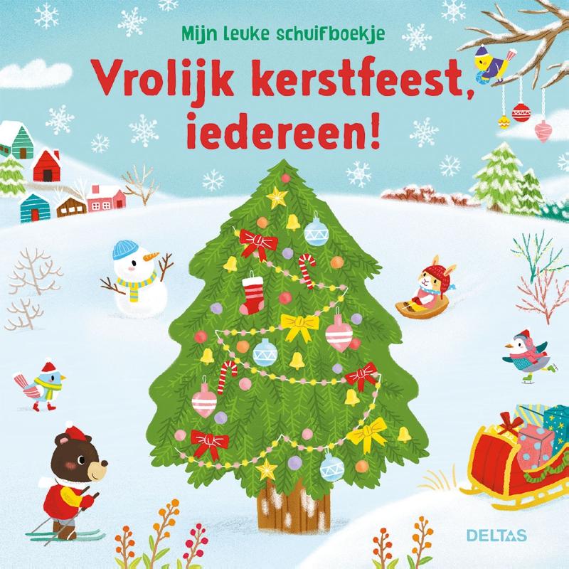 Omslag van Mijn leuke schuifboekje - Vrolijk kerstfeest, iedereen!