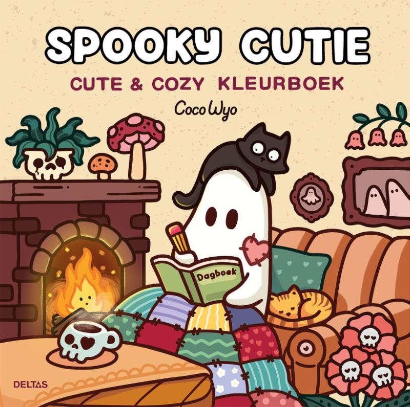 Omslag van Spooky Cutie Cute & Cozy kleurboek Coco Wyo