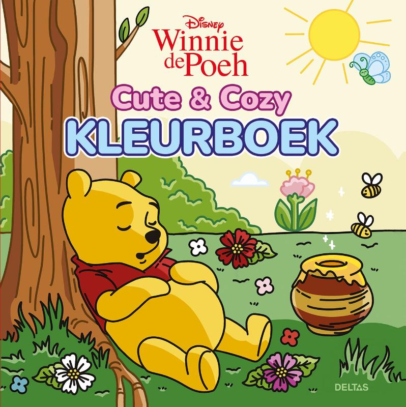 Omslag van Disney Cute & Cozy kleurboek Winnie de Poeh