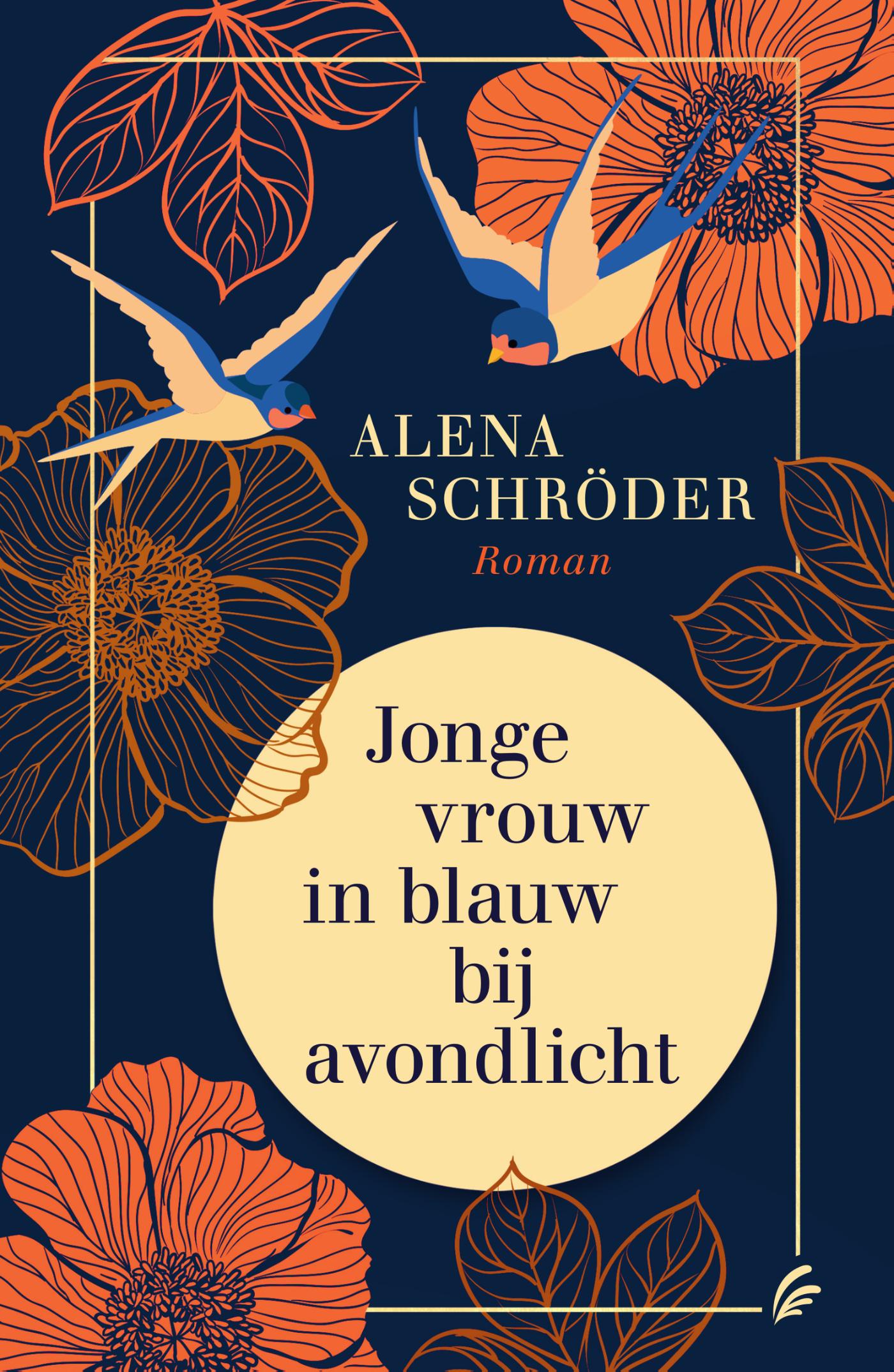 Omslag van Jonge vrouw in blauw bij avondlicht
