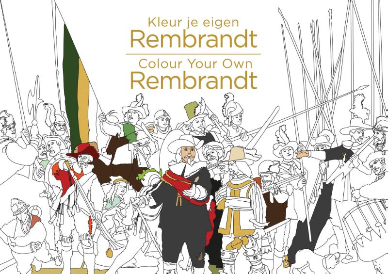 Omslag van Kleur je eigen Rembrandt/Colour Your Own Rembrandt