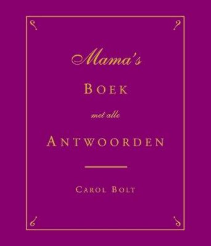 Omslag van Mama's Boek met alle antwoorden