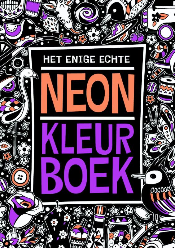 Omslag van Het enige echte neon kleurboek