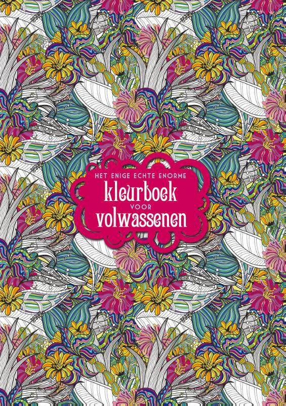Omslag van Het enige echte enorme kleurboek voor volwassenen