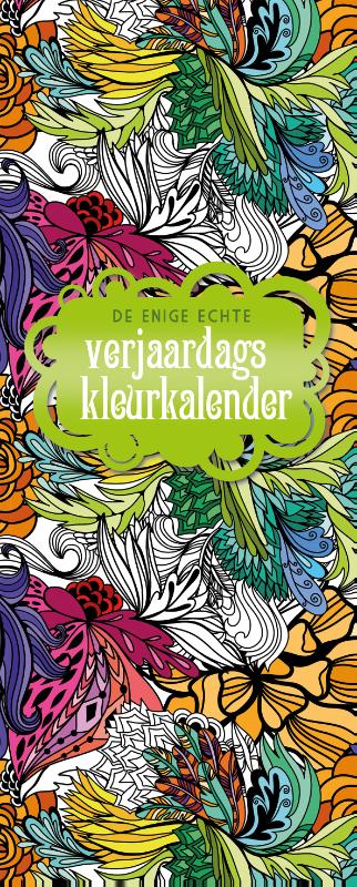 Omslag van De enige echte verjaardagskleurkalender