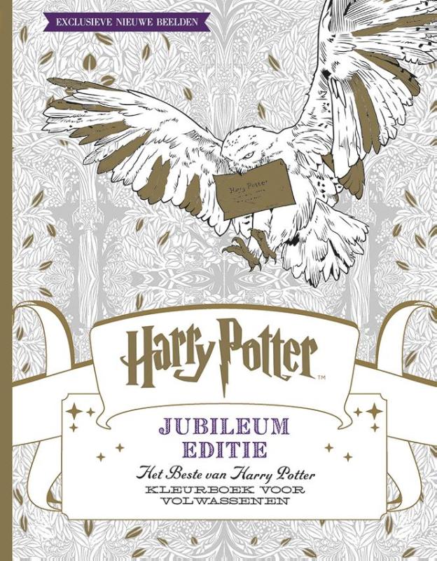 Omslag van Harry Potter - Jubileum editie - kleurboek voor volwassenen