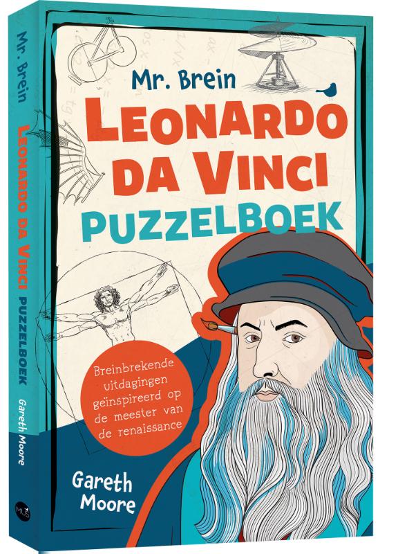 Omslag van Mr. Brein Leonardo Da Vinci puzzelboek