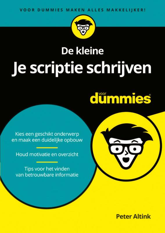 Omslag van De kleine Je scriptie schrijven voor Dummies
