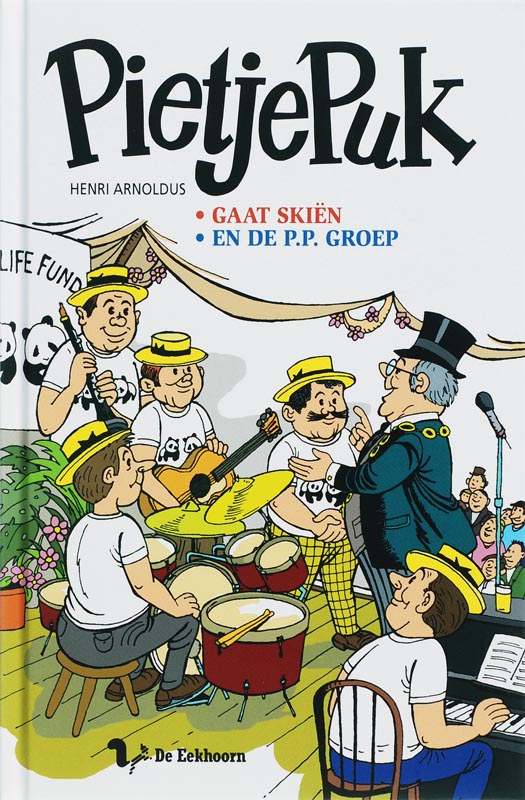 Omslag van Pietje Puk gaat skien/ en de P.P. groep