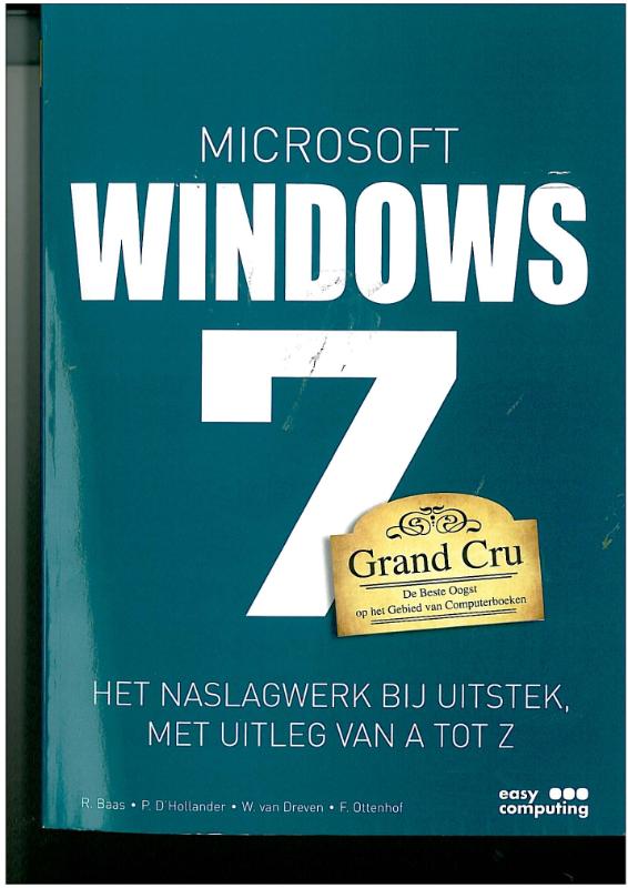 Omslag van Windows 7 Grand Cru