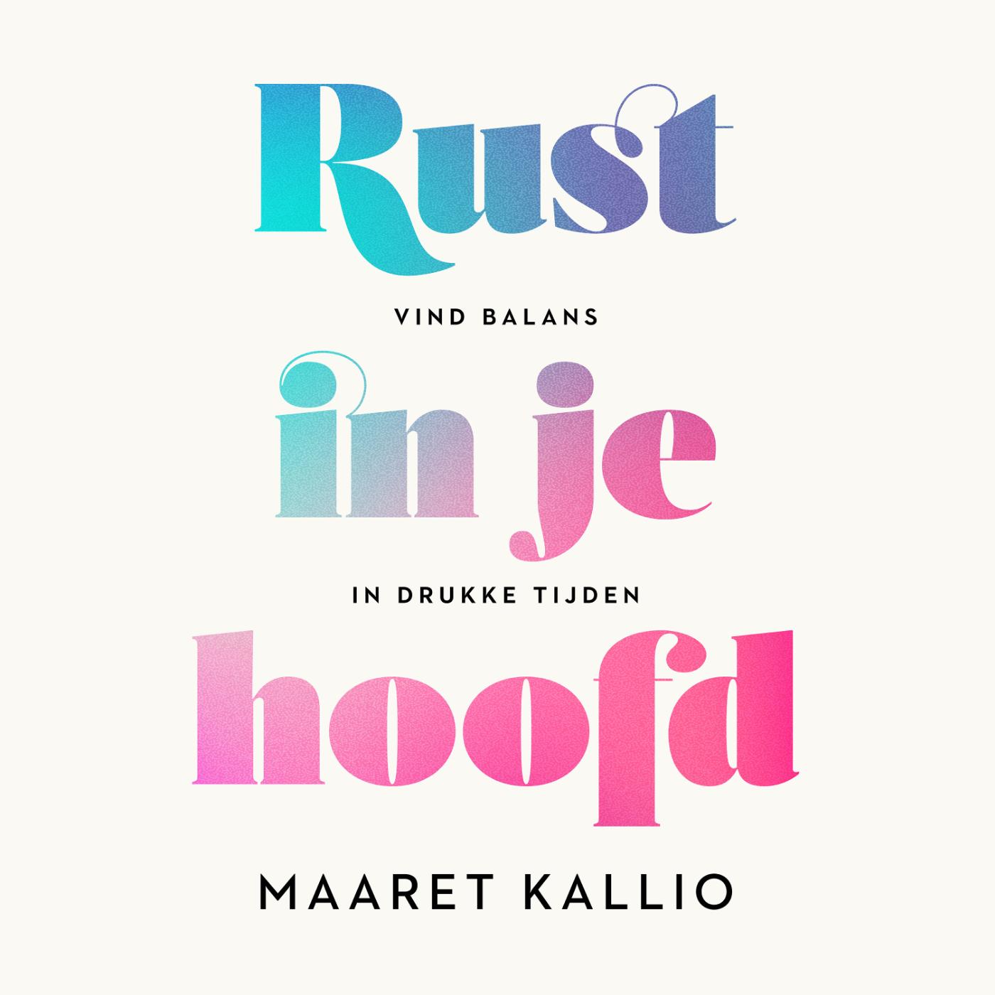 Omslag van Rust in je hoofd