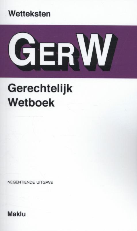 Omslag van Gerechtelijk wetboek