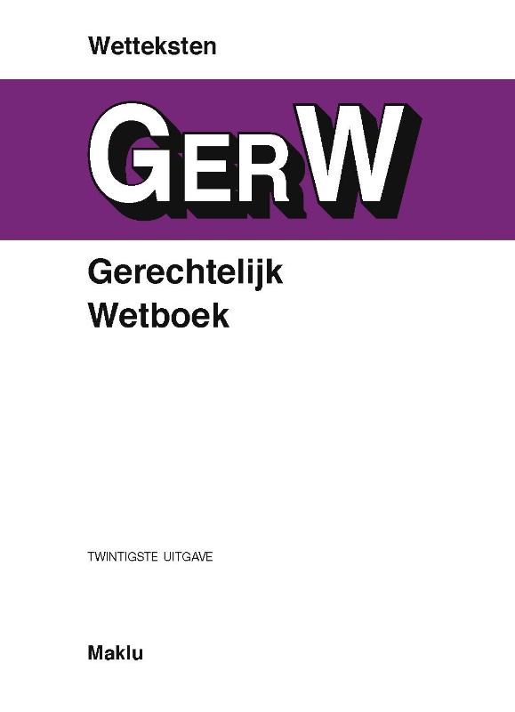 Omslag van Gerechtelijk wetboek