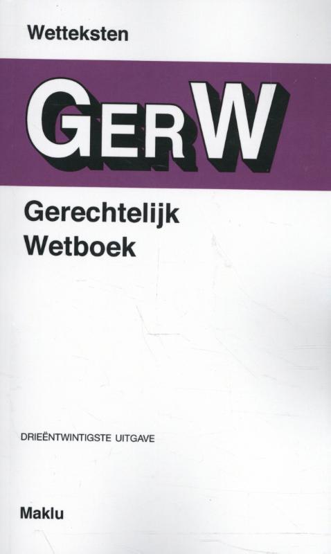 Omslag van Gerechtelijk wetboek
