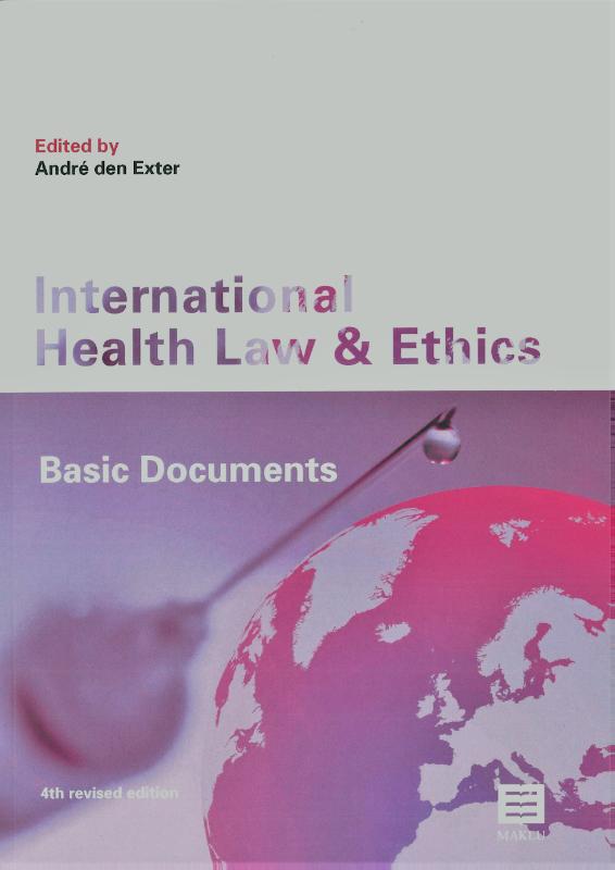Omslag van International Health Law and Ethics