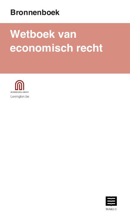 Omslag van Wetboek van economisch recht (Bronnenboek)